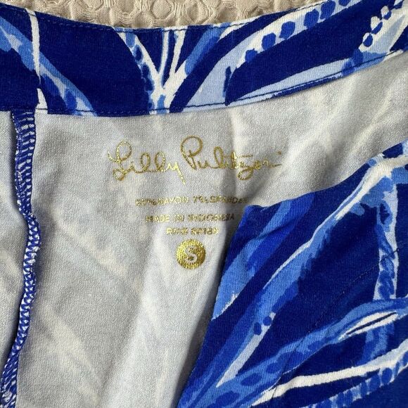 Lilly Pulitzer Sophiletta Dress Twilight Blue Early Riser Parrots Size Small - Picture 3 of 8